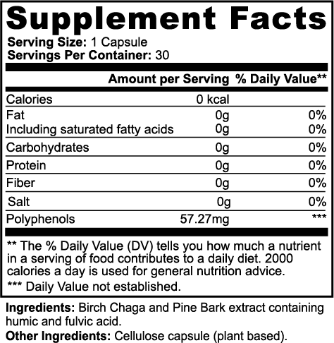 Natural Gut Wellness Capsules with Fulvic Acid